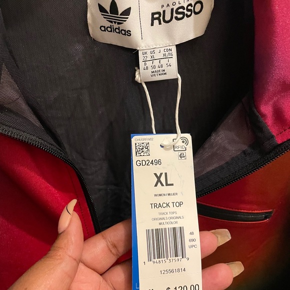 adidas | Tops | Paolina Russo Adidas Track Shirt Never Worn Rare | Poshmark